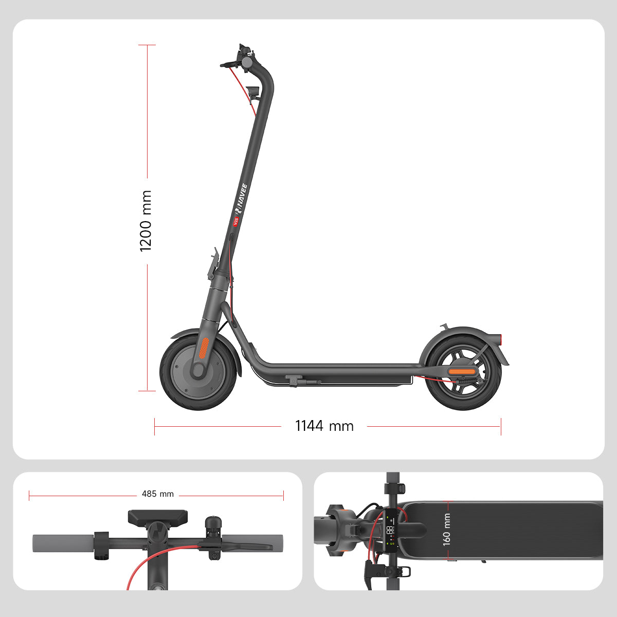 NAVEE V25 City Elektrische Step