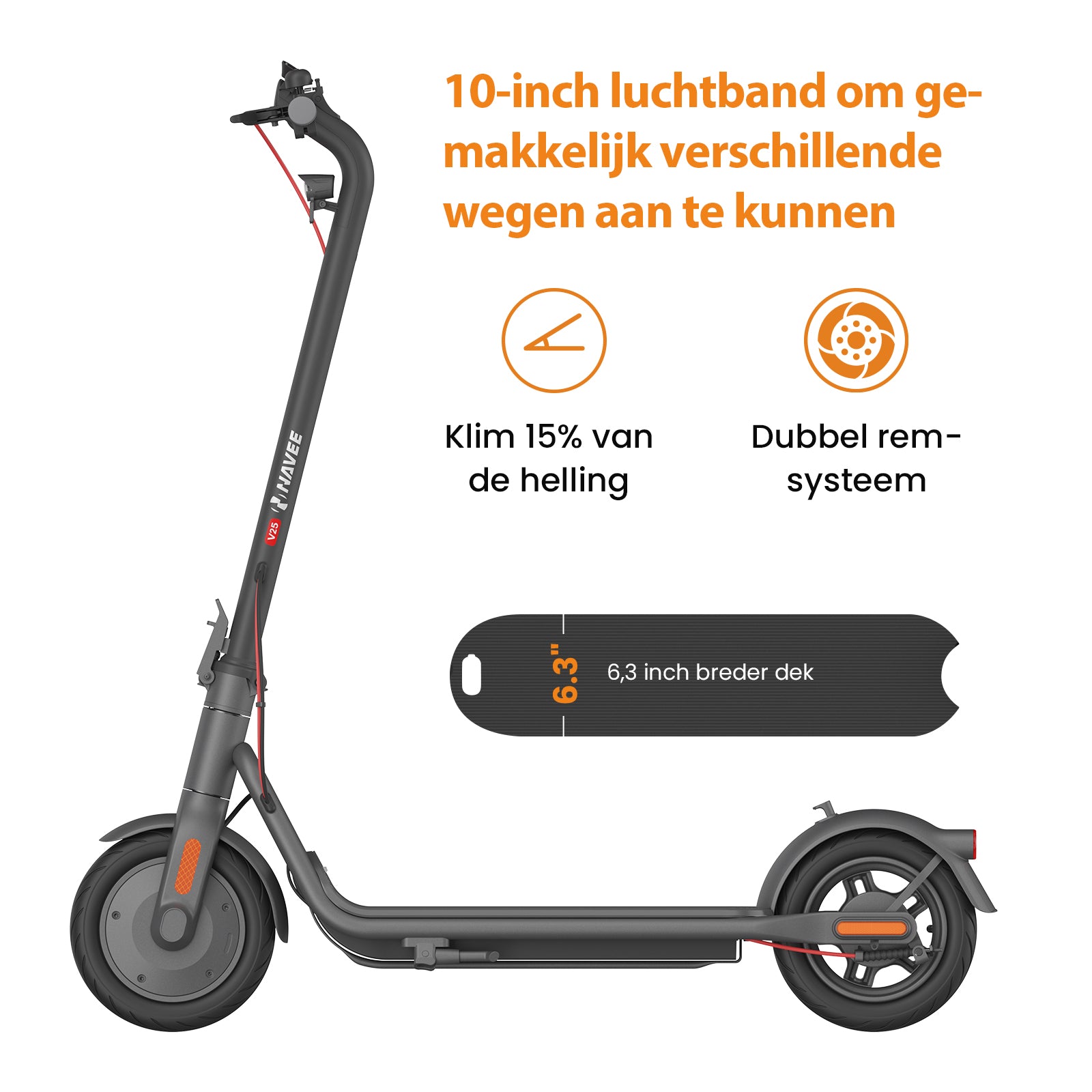 NAVEE V25 City Elektrische Step