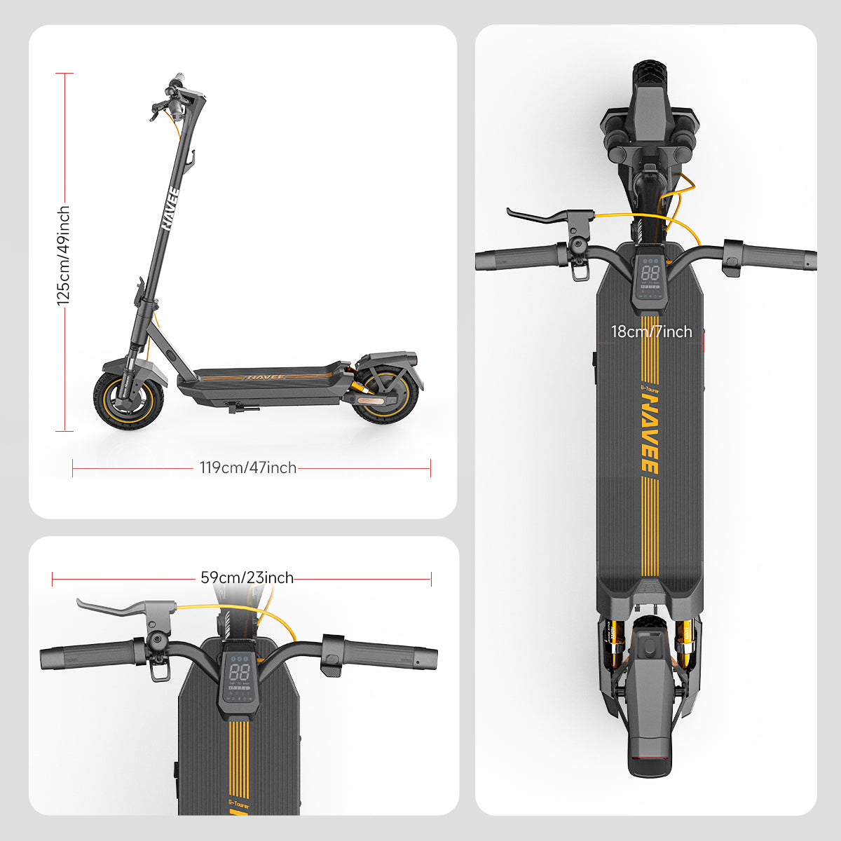 NAVEE Elektrische Scooter GT3 Max